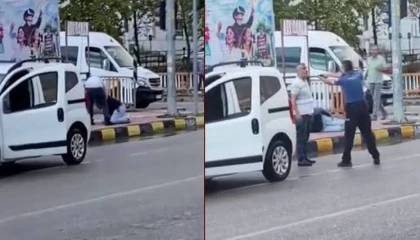 Yolda gördüğü husumetlisini sokak ortasında silahla vuran şahsın o anları kamerada