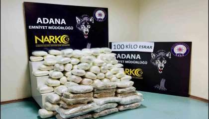 Adanada dev operasyon: 100 kilogram esrar ele geçirildi