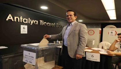 Antalya Ticaret Borsasında seçimin ilk turu tamamlandı