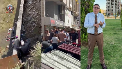 Belediyenin 2 gün önce çevre güvenliği alınmadığı için ceza yazdığı inşaatın temeline düşen yaşlı adam yaralandı