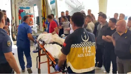 Gazipaşada hafriyat alanındaki iş makinesinin ana koluna sıkışan 15 yaşındaki çocuk yaralandı