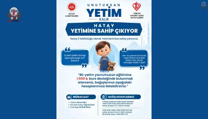 HATAY İL MÜFTÜLÜĞÜ VE TDV’DEN YETİM ÇOCUKLAR İÇİN ANLAMLI KAMPANYA