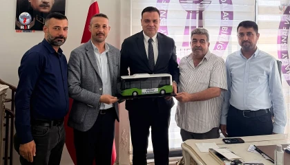 HESOB BAŞKANI YILMAZ’A HAYIRLI OLSUN ZİYARETİ