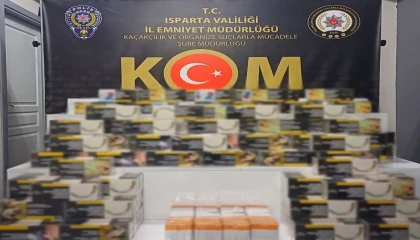 Ispartada kaçak sigara ve bandrolsüz makaron ele geçirildi