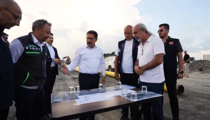 Koçören TOKİ bölgesinde 7 kilometrelik yol çalışması sürüyor