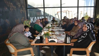 Korkutelinde din görevlileri kahvaltıda buluştu