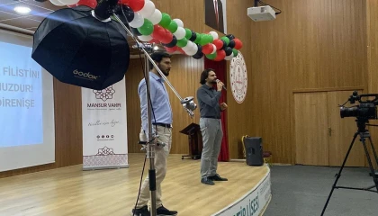 Mersinde Gazze için anma programı düzenlendi