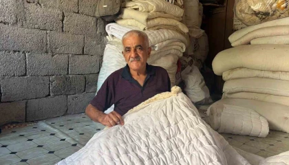 Osmaniyede 54 yıldır yorganlara ilmek ilmek emek işliyor
