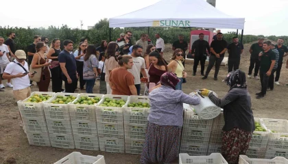 Sunar Yatırımdan Lezzet Festivali kapsamında hasat etkinliği