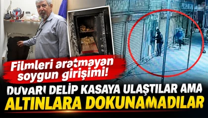 Terzinin duvarını delip bitişiğindeki kuyumcuya giren acemi hırsızlar, çelik kasayı açamayınca elleri boş döndüler