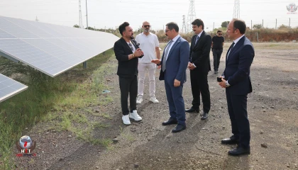 VALİ MASATLI, ERZİN GÜNEŞ ENERJİ SANTRALİNİ İNCELEDİ
