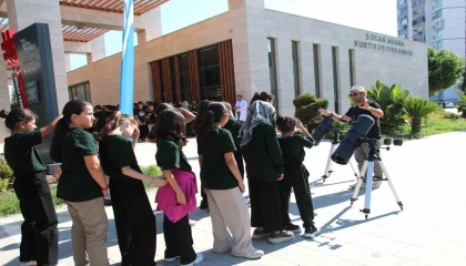 Yüreğirde Dünya Uzay Haftasına özel güneş gözlemi