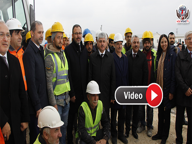Bakan Kasapoğlu, Hatay Stadı'nda İncelemelerde Bulundu