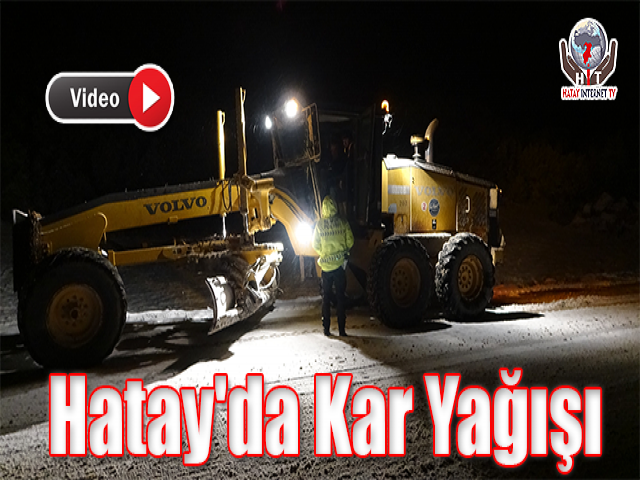 Hatay'da Kar Yağışı