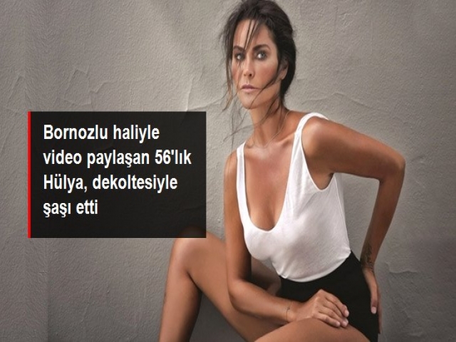 Dekoltesi ise görenleri şaşkına çevirdi