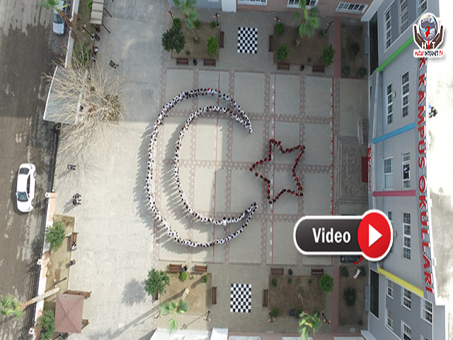 TEK KAMPÜS OKULLARI ÖĞRENCİLERİNİN “AY YILDIZ” KOREOGRAFİSİ GURURLANDIRDI