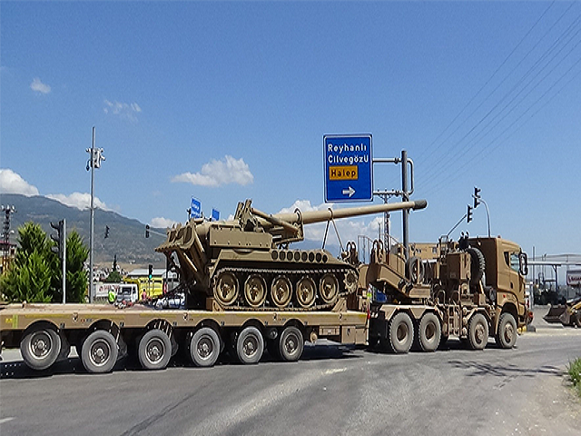 Sınıra obüs ve askeri personel sevkiyatı
