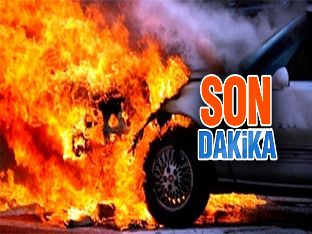 Hatay'da Araç Yangını