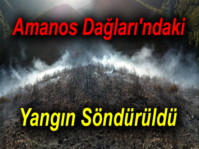 Amanos Dağları'ndaki Yangın Söndürüldü