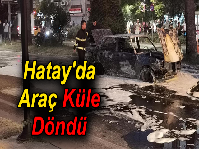 Hatay'da Araç Küle Döndü
