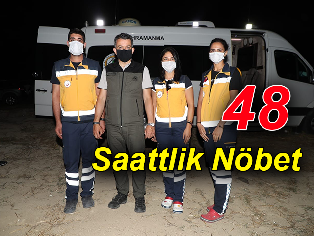 Bakan Pakdemirli, Hatay’da Yangın Nöbetinde