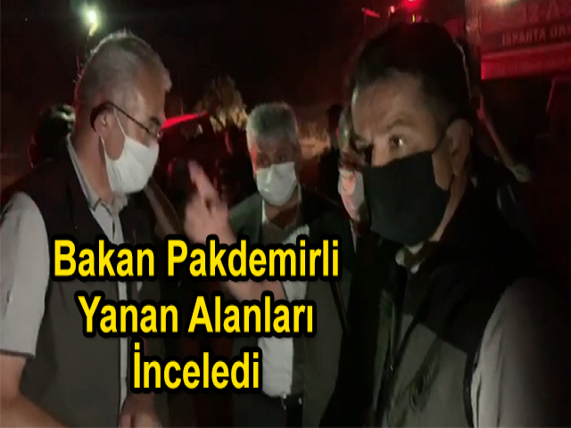 Bakan Pakdemirli, Yanan Alanları İnceledi