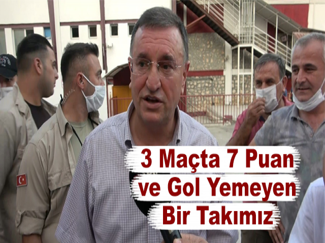 Başkan Savaş: 3 Maçta 7 Puan ve Gol Yemeyen Bir Takımız