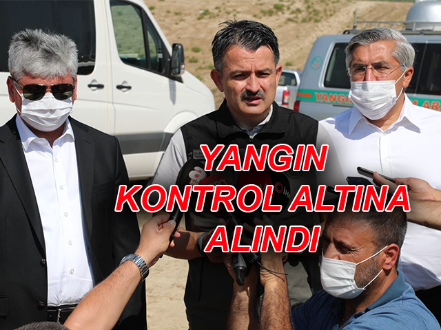 Bekir Pakdemirli, Hatay'daki Orman Yangını Kontrol Altına Alındı