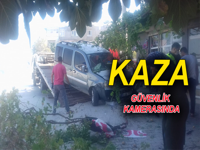 Hatay'da Trafik Kazası Güvenlik Kamerasına Yansıdı