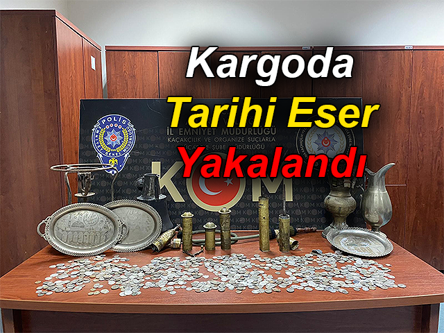 Hatay'dan Giden Kargoda Tarihi Eser Yakalandı 
