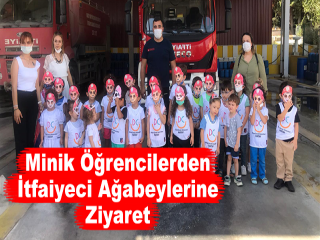 Minik Öğrencilerden İtfaiyeci Ağabeylerine Ziyaret