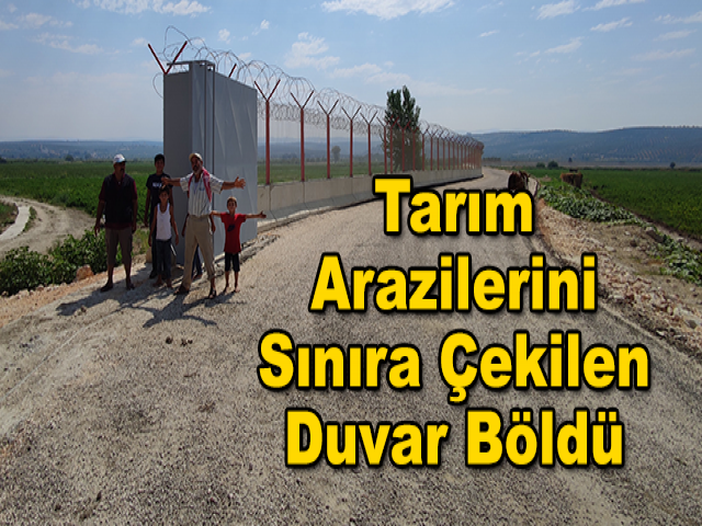 Tarım Arazilerini Sınıra Çekilen Duvar Böldü