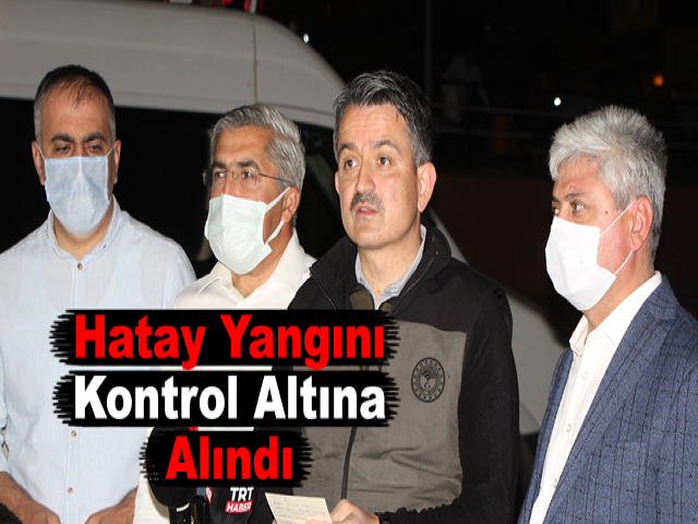 Bakan Pakdemirli: Hatay Yangını Kontrol Altına Alındı