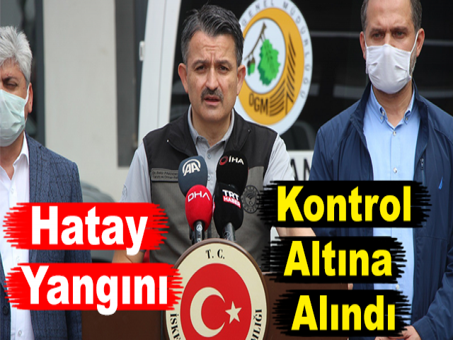 Bakan Pakdemirli: Hatay Yangını Kontrol Altına Alındı