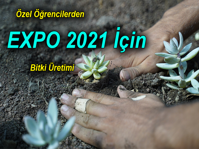 Hatay'da  Özel Öğrenciler EXPO 2021 İçin Bitki Üretimine Başladı
