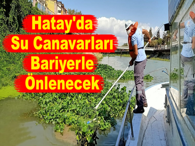 Hatay'da Su Canavarları Bariyerle Önlenecek
