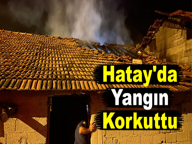 Hatay'da Yangın Korkuttu