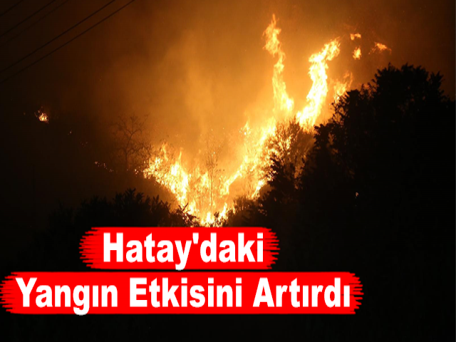 Hatay'daki Yangın Etkisini Artırdı