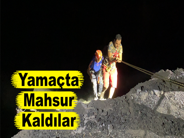 Yamaçta Mahsur Kaldılar
