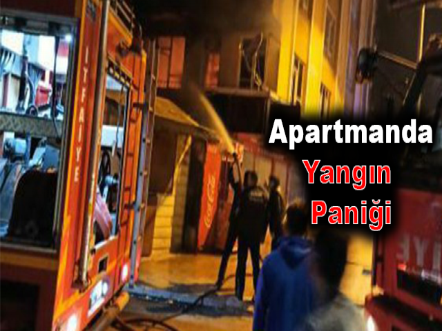 Hatay'da Apartmanda Yangın Paniği