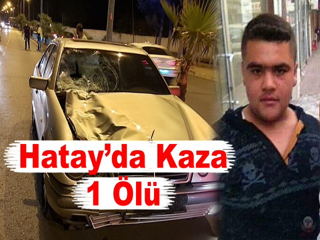 Hatayda otomobilin çarptığı genç hayatını kaybetti