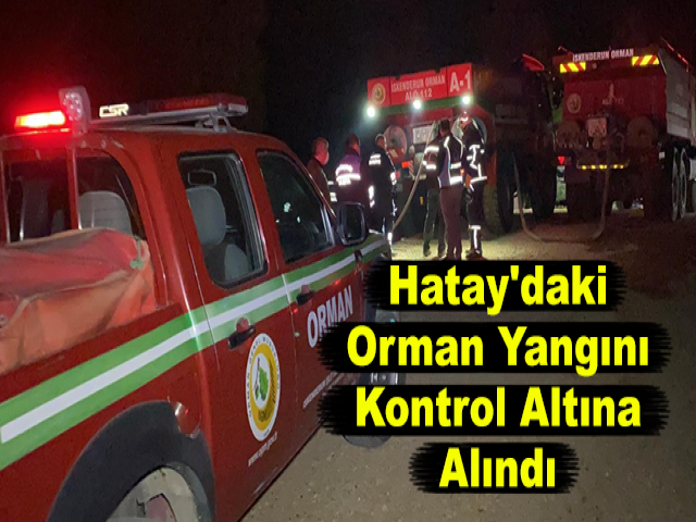 Hatay'daki Orman Yangını Kontrol Altına Alındı