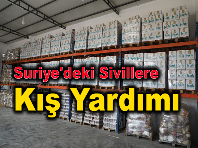Suriye'deki sivillere kış yardımı