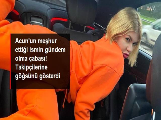 Göğsünün göründüğü videoyu paylaştı