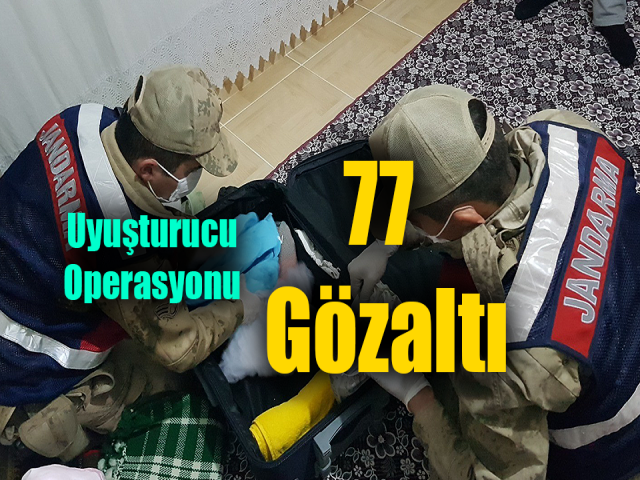Hatay Dahil 12 İlde Uyuşturucu Operasyonu 77 Gözaltı