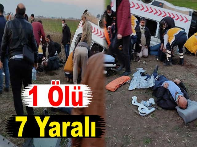 Hatay'da Feci Kaza: 1 Ölü, 7 Yaralı