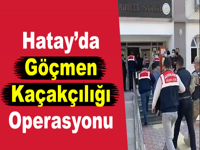 Hatay’da Göçmen Kaçakçılığı Operasyonu