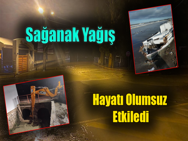 Hatay'da sağanak ve kuvvetli rüzgar hayatı olumsuz etkiledi
