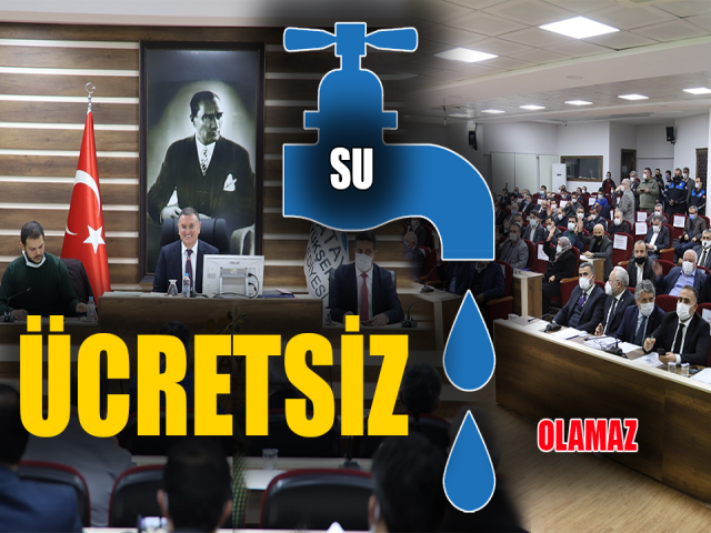 HBB’DEN AÇIKLAMA: KANUN GEREĞİ SU ÜCRETSİZ OLAMAZ