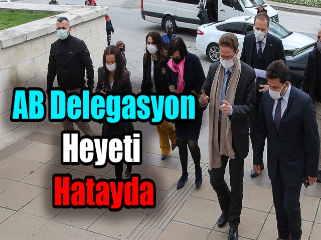 AB Delegasyon heyeti Hatayda
